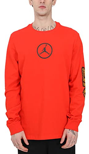 NIKE Air Jordan Crew Neck Long Sleeve Red Mens Top CV3000 673