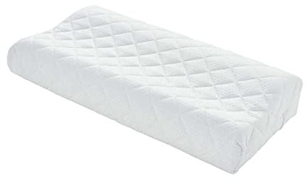 La Vida Kopfkissen Nackenstützkissen ErgoDream 67x35x13 cm | ergonomisches Schlafkissen Weiß mit Füllung aus Schaumstoff | Bezug gesteppt mit Reißverschluss