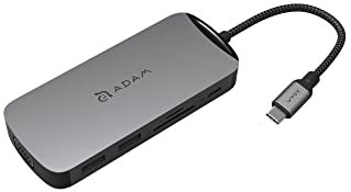 Adam Elements CASA HUB X Multi-Port-Adapter, 10-in-1, USB-C (Aluminium), Grau