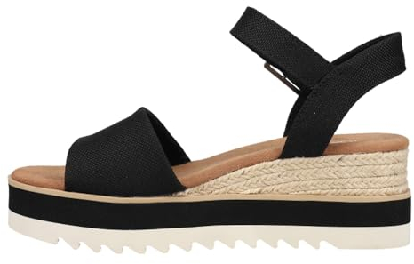 TOMS Damen Diana 10017856 Lässige Sandalen, Schwarz, 41 EU
