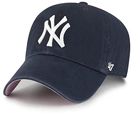 Baseballkappe 47 Atlanta Braves Ballpark Clean Up Dad, New York Yankees Vintage Navy Pink, Einheitsgr��e