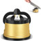 FISHTEC Afilador de Cuchillos de Cocina con Ventosa Antideslizante - Compatible con 3 Tipos de Cuchillas - Fix & Sharp - Afiladora Profesional - Adecuado para Cuchillas de Acero - Dorado