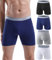 wirarpa Men's Underwear Trunks Cotton Stretch Boxer Shorts Open Fly Tagless Underpants for Men Regular Leg 4 Pack Multicoloured Size XXL