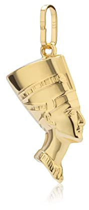 NKlaus Kettenanhänger Nefertiti 333 Gelb Gold 19,3mm kleine Königin Ägyptischer Pharao 8642