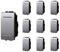 10 Pezzi Interruttore Unipolare, Compatibile Con Bticino Living Light (Grigio)