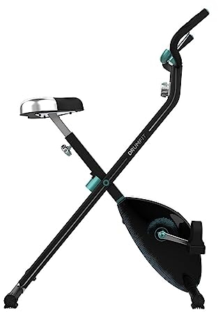Cecotec faltbares Heimtrainer DrumFit X-Bike Neo. Sattel und Seitenlenker, einfaches und kompaktes Klappsystem, Unterstützung für Geräte, 8 Widerstandsstufen, 1,5 kg Schwungrad.