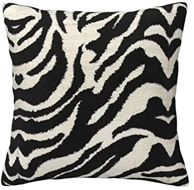 OGNOT Zebra-Tier-Dekorative Kissenbezüge, quadratischer Kissenbezug, Kissenbezüge für Schlafsofa, 40,6 x 40,6 cm