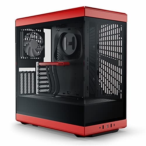 Hyte Y40 Mid Tower Case Red.Black (ATX/M-ATX/M-ITX)