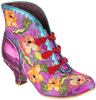 Irregular Choice Lotus Eater, Botas de Moda Mujer, Fuchsia, 38 EU