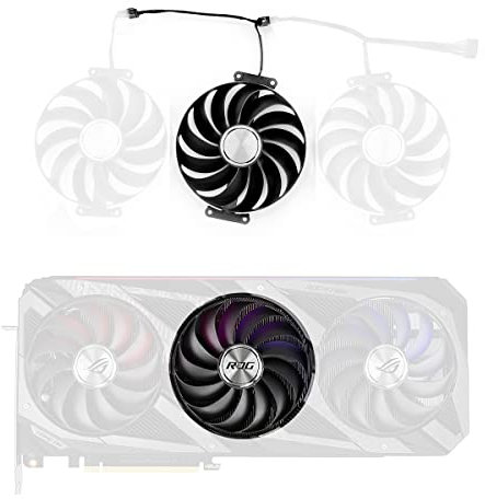 SISS Lüfter Grafikkarte 95mm für ASUS Strix RTX 3060 Ti V2, RTX 3060 Ti Gaming, 3080 V2 | T129215SU / CF1010U12S / CF1010U12D (Mitte)