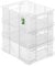 PAFEN 3x Euro Stapelbox 20l - 43 x 35 x 18 cm - Aufbewahrungsbehälter Euro-box Transparent Stapelkasten Transport Eurobehälter aus PP