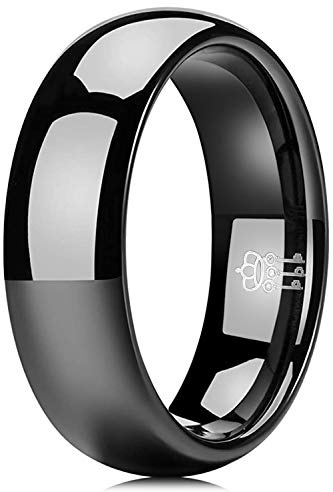 Three Keys Jewelry Wedding Bands for Men & Women – Titanium & Tungsten Rings in Silver, Rose Gold, or Black – 2mm / 4mm / 6mm / 8mm, Brushed or Polished Comfort Fit, Unique Infinity Design