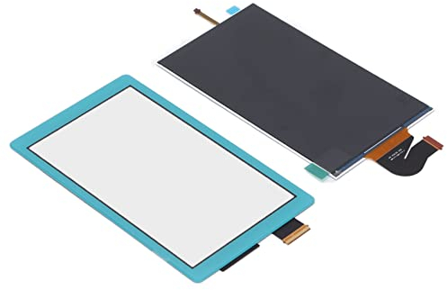 Écran de Remplacement LCD Lite pour Lite Écran D'affichage LCD de Remplacement en Verre ABS pour Lite Pièces de Réparation de Panneau D'affichage LCD de (Bleu)
