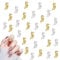 Chinese Dragon Nail Charms,40PCS 3D Metal Zodiac Dragon Nail Gems for Long Nails,Gold & Sliver Animal Nail Jewellry Nail Art Decoration for Women Girls Nail Art Design DIY Crafts (A Gold & Silver)