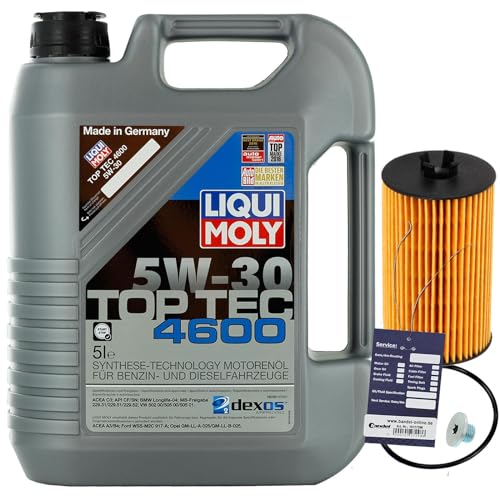 Ölfilter + 5W30 Öl passend für ADAM Astra G H J Corsa C D B C