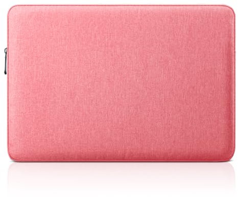 jooeer 11 Pulgadas Funda Ordenador Portátil Compatible con 11,6 Chromebook Tablet, Bolsa PC de Poliéster Impermeable Protector Acolchada, Rosado