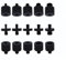 KASINshooting Camera Microphone Quick Release Flash Tripod Adapter Mount Kit Hot Shoe 1/4 to 3/8 M5 M6 M8 Male Female Convertion Thread Screws Series Set for Go pro Insta360 (15 Pcs MS)