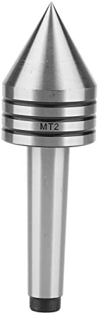 Contropunta Centro Livellante HSS, Alta Precisione Resistente All'Usura 60 Gradi MT2 Accessori per Tornio Cuscinetto Rotante per Carichi Pesanti per Lavorazione del Legno CNC