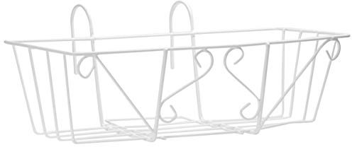 BESPORTBLE 1 Soporte para Macetas con Barandilla de Hierro para Plantas Soporte Cuadrado para Macetas con Flores