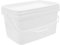 Cabilock Cubo de Pintura Portátil de 3 L con Tapa de Pp para Mejoras del Hogar