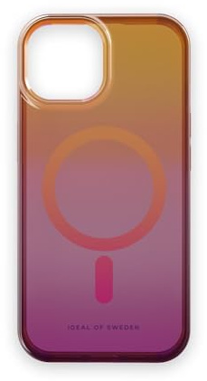 IDEAL OF SWEDEN Durchsichtige Handyhülle mit erhöhten Kanten, Magnetische Handyhülle kompatibel mit Magsafe iPhone-Hülle, für iPhone 15 (Vibrant Ombre)