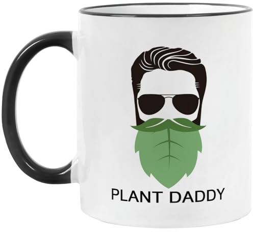 Fatbaby Plant Dad Mug for Men, Gardening Gifts for Dad, Coworkers, Plant Lover - Tea Cup, 11OZ