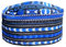 DA'IKI African Dashiki Kufi Hut Afrika Kente Muster Kofi Hut Afrikan Cap, Schwarz / Drak Blue, M