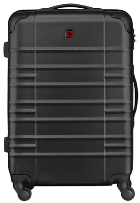 WENGER mittelgroßer Hartgepäck Check-in Koffer | Trolley 46 x 26 x 65 cm aus hochwertigem, robustem ABS Material | für Damen und Herren | 4 Rollen & Teleskopgriff | Amplar Serie