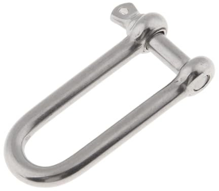 HEXHUASR Manille Longue Droite en Acier Inoxydable 1/4 6 mm for Ancre de Bateau