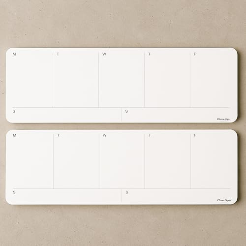 Wochenplaner-Block, wöchentliche To-Do-Listen-Notizblock, abreißbar, undatiert, Wochenplaner-Notizblock, (10,7 x 29,7 cm), dickes Premium-Papier mit Rückenstütze aus Karton, Wochenplaner, von CLEVER