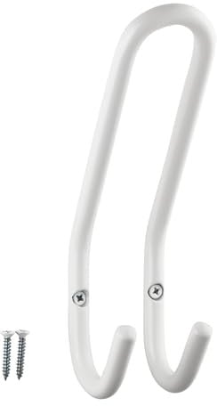 SOTECH Garderobenhaken FARA 192 x 51 mm Stahl Weiß Kleiderhaken Wandgarderobe Jackenhaken Aufhänger