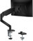 WALI Single Monitor Arm for 17-34 inch Screens, Ergonomic Gas Spring Monitor Arm Desk Mount up to 12 kg, Adjustable Computer Monitors Stand with Clamp and Grommet Base, VESA 75/100mm (GSMP001N), Black