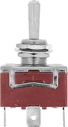 Restagraf - Pulse lever switch - 3 pin - Flat terminal connection - Hole diameter 12 mm - 15 A - 12 V - Ref 17467 - Blister of 1