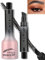 Erinde Wasserfest Augenbrauenstift Härchenzeichnung, Microblading Natürliche Eyebrow Pencil, 3D Abgewinkelter Bürstenkopf Augenbrauenstifte, Wischfest Langanhaltend Augenbrauenfarbe #GrayBlack