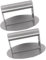 MAGICLULU 1 Satz Burgerpresse Steakfleischpresse Grill Burger Smasher Hamburger Patty Presse Tortillapresse Burgerhalter Gewicht Küche Burger Patty Maker Burgermaker Edelstahl Silber 2Stk