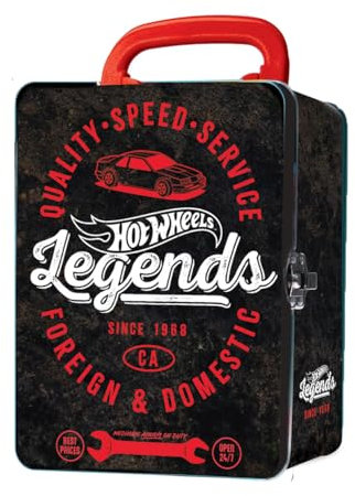 Vintage Hot Wheels Tin Car Storage Case BLK