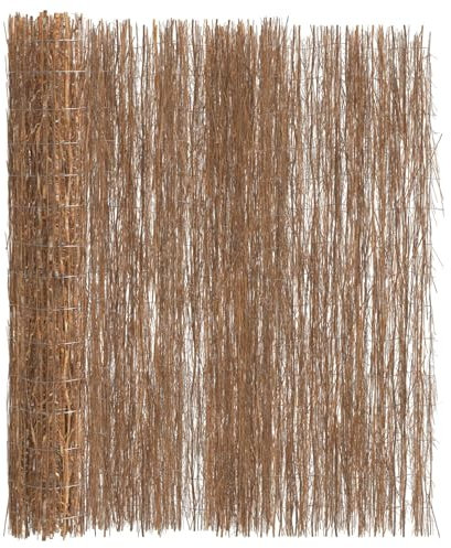 vidaXL Bambus-Schilf-Gartenzaun 600 x 180 cm Sichtschutz im Freien Rustikal dekorativ UV-beständige halbtransparente Barriere