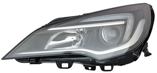 PROPOSTEONLINE Scheinwerfer für Opel Astra K 2015 links H1 LED mit Elektromotor + Blinker Parabola schwarz 13488969