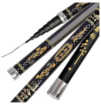 Skdvy Karpfenrute,Forellenrute,Basic Fishing Rod 8m 9m 10m 11m 12m 13cm 14m 15m 16m Hand Pol Angelrute teleskop Pole Stange(11M)