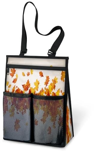 Herbst-Ahorn-Duschtasche, tragbar, Ahornblatt-Tragetasche, Dusch-Caddy, Taschen, zum Aufhängen, Kulturbeutel, Organizer für Reisen, Fitnessstudio, Camping, Strand, Badezimmer, Schlafsaal