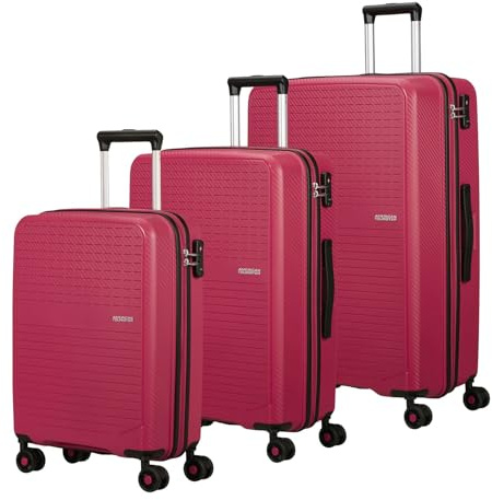 American Tourister Trolley Summer Hit 3 PC Set A Viva Magenta pink 76cm
