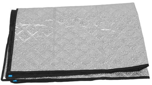 Amosfun Insulated Freezer Top Cover Aluminum Foil Silver Tailored Shape | 59 X 39.4 Inch, High-reflectivity Surface, Foldable Lightweight Design for Markets and Shops