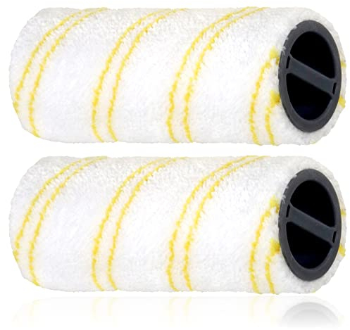 SPARES2GO Rollen-Set kompatibel mit Karcher FC5 Nass und Trocken-Hartbodenreiniger (2 Stück)