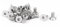 Aexit M4x8mm 316 acero inoxidable cabeza plana hexagonal casquillo tapa tornillo (model: N8507XIII-9921OS) perno sujetador 20pcs