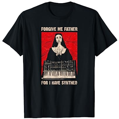 Synthed Vintage Synthesizer Analog Synth Retro ADSR Gear VCO T-Shirt