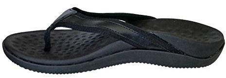 OR8 Wellness Sandalias ortopédicas. Alivio de la fascitis plantar con soporte de arco integrado y copa de talón. Ligeras y cómodas. Negro., Black, 45 EU