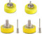 25mm Schleifscheiben Halterungen VÉZAAR Schleifscheiben Trägerplatte Haken und Optik mit Schaftbohrer 2,35mmX10mm, 3mmx10mm, 3mmx30mm, 6mmx30mm 4 Stück