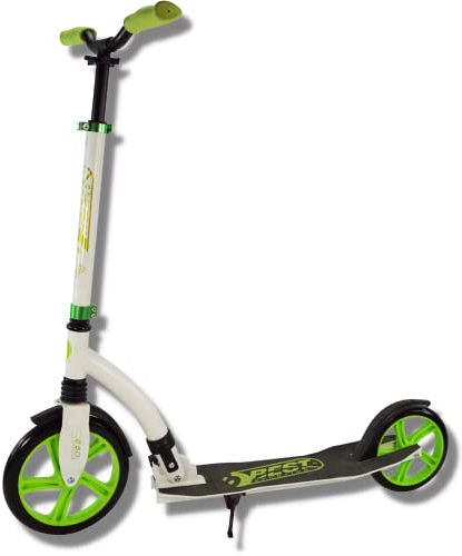 Best Sporting Scooter Erwachsene und Kinder I klappbarer Roller mit Ständer I grün I City-Roller für Erwachsene I Tretroller mit Rollengröße 250 mm I stilvoller Alu-Scooter Erwachsene