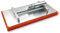 DEWEPRO® Egalisette Alu-Gelenk-Reibebrett mit Kippgelenk (ohne Stiel) - Stielreiber Gipsknecht Glätter mit Schwammgummi-Auflage 280x140x20mm