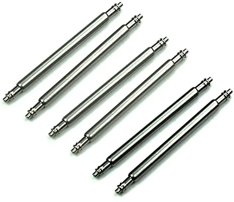 Sulla 6 Federstege 20mm Edelstahl Uhrenstifte (Ø 1,5 mm) für Uhren und Armbänder